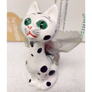 Anthropomorphic Cat Vase or Potpourri holder,  I.W. Irice made in Japan 1950's